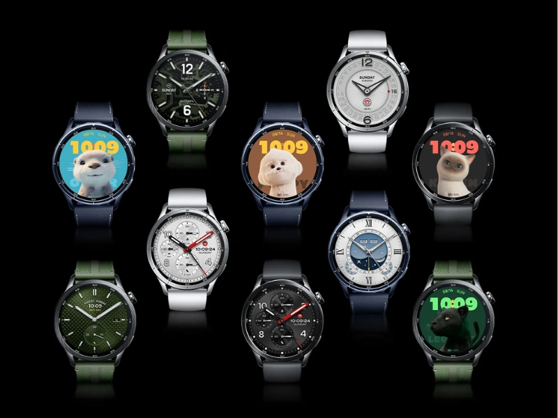 Ciferník na hodinkách Xiaomi Watch S5 Black si viete prispôsobiť podľa nálady.