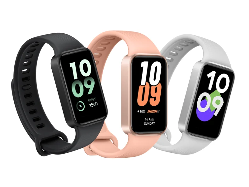 Xiaomi Smart Band 11 Active Gray m&aacute; zaoblen&eacute; hrany a kovov&yacute; fini&scaron;.