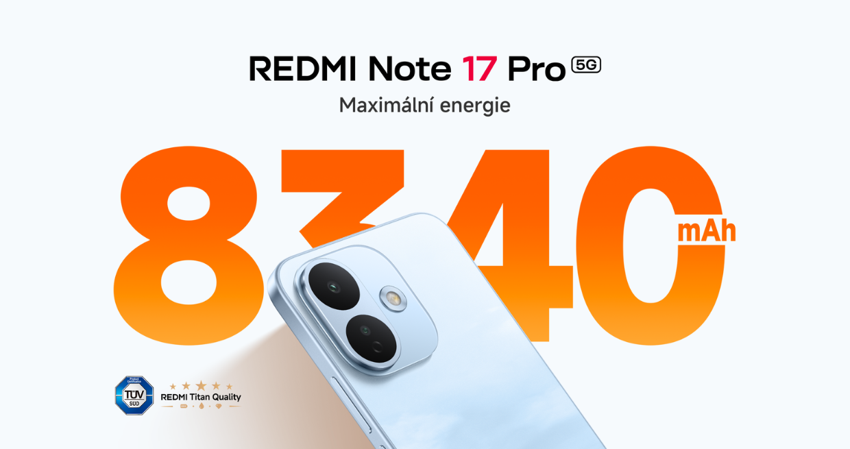 Maximální energie s REDMI Note 17 Pro 5G