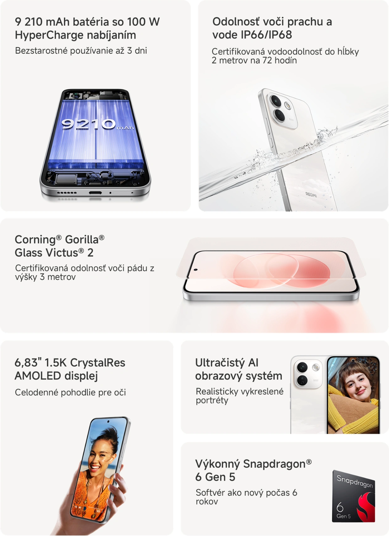 Kľúčové vlastnosti telefónu REDMI Note 17 Pro Max 5G