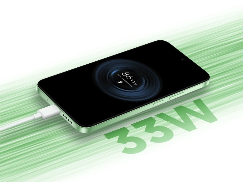 Vychutnajte si rýchlosť nabíjania telefónu Redmi 15 5G.