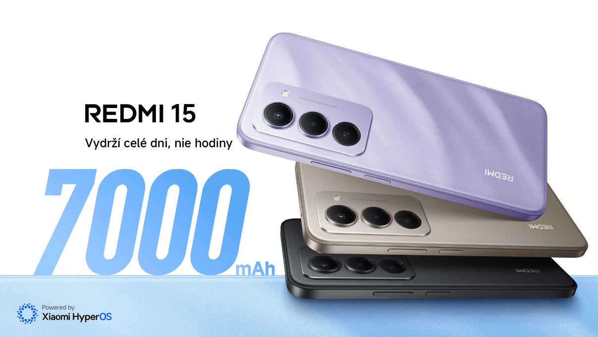 Redmi 15 ponúka extrémnu výdrž na jedno nabitie.