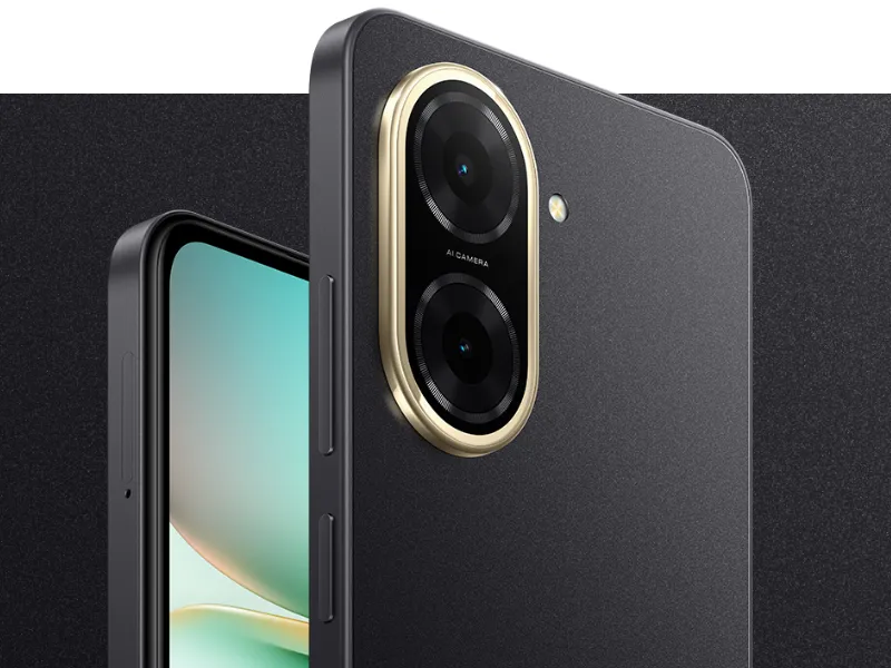 Sofistikovaný minimalistický dizajn Redmi A5 Midnight Black.