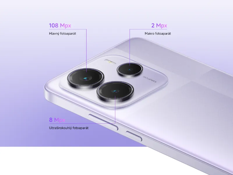 Profesionálna sústava fotoaparátov v telefóne Redmi Note 14 5G s rozlíšením až 108 Mpx