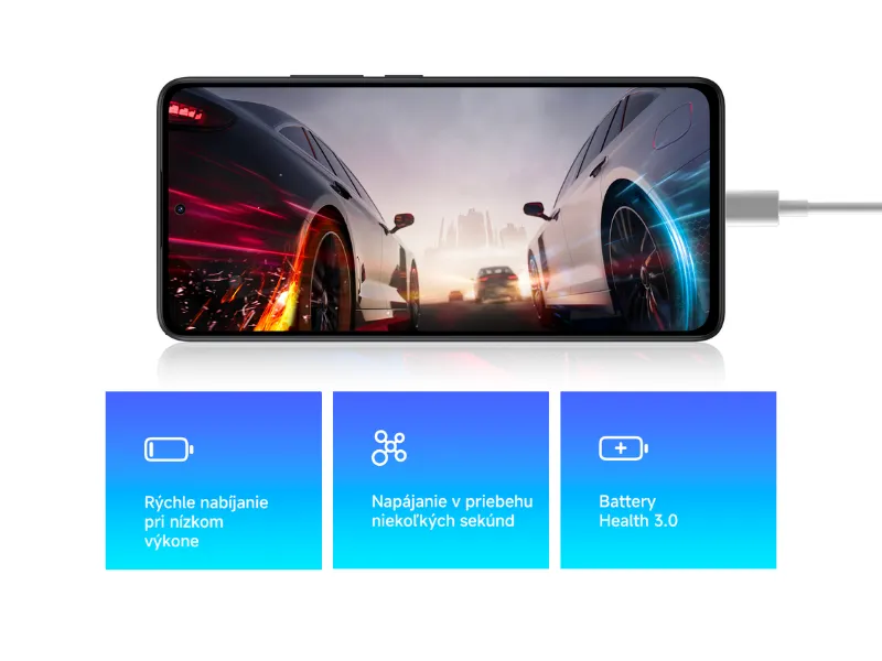Manažment zdravia batérie sa učí vaše nabíjacie návyky a upravuje napätie a prúd v reálnom čase, čím účinne odďaľuje starnutie batérie smartfónu Redmi Note 14 5G