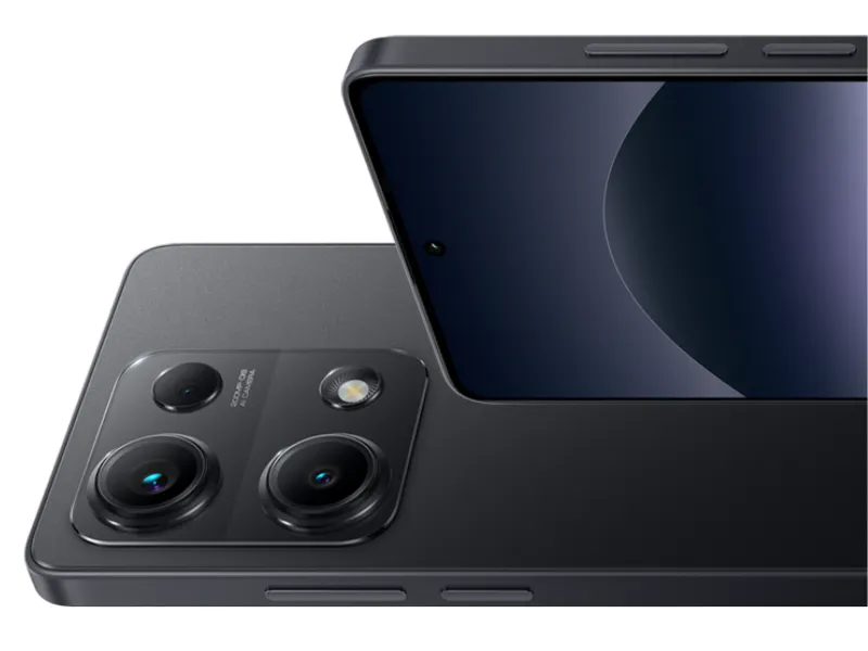 Sofistikovaný ikonický dizajn Redmi Note 14S Midnight Black.