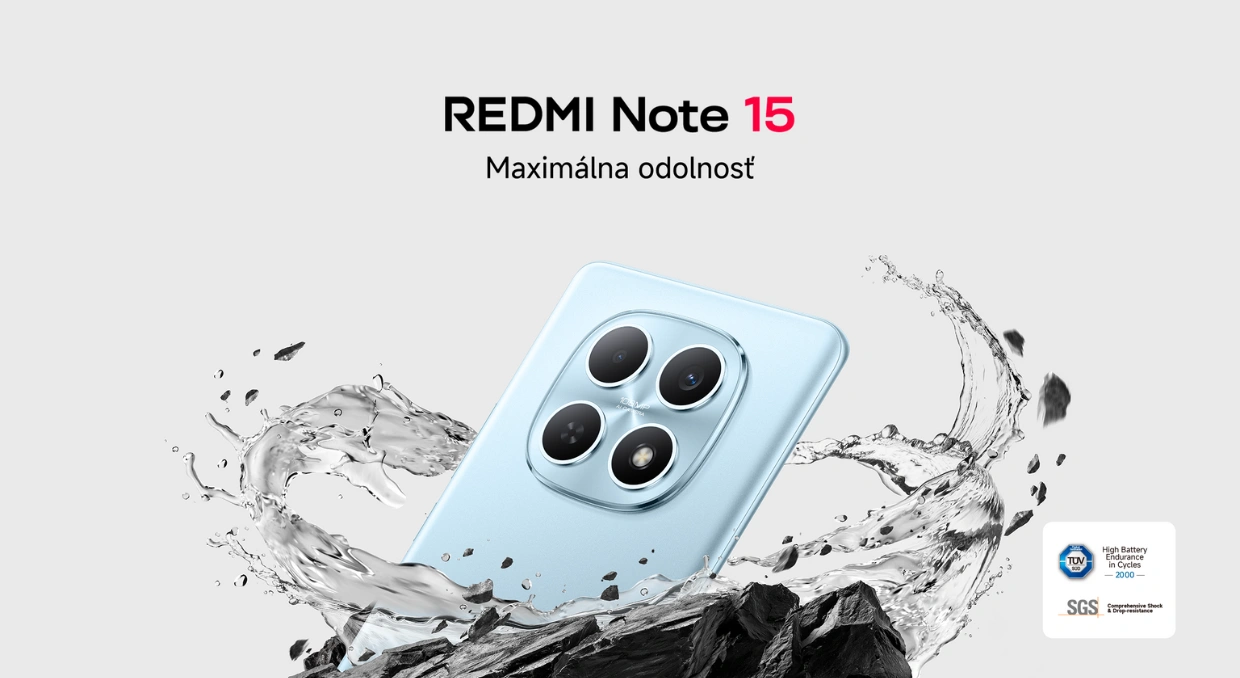Telef&oacute;n Redmi Note 15 stvorili pre maxim&aacute;lnu odolnosť.