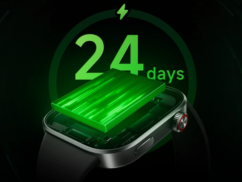 Vďaka &scaron;tedrej kapacite bat&eacute;rie (550 mAh), &uacute;sporn&yacute;m sn&iacute;mačom a inteligentn&eacute;mu hospod&aacute;reniu s energiou v&aacute;s Redmi Watch 6 NFC nesklam&uacute; ani pri veľkej z&aacute;ťaži.