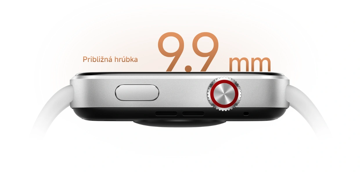 Hodinky Redmi Watch 6 NFC prich&aacute;dzaj&uacute; s du&aacute;lnym syst&eacute;mom tlačidiel.