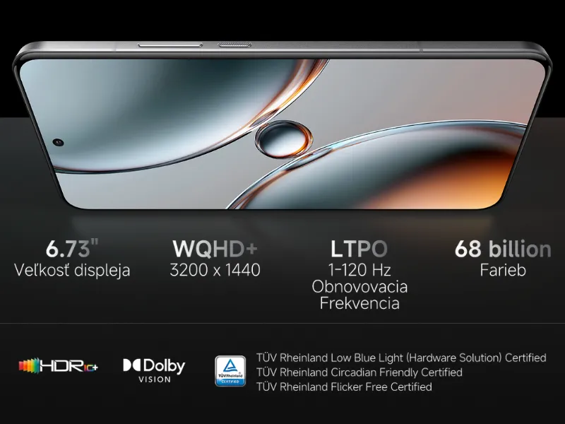 Ponorte sa do svojho obľúbeného obsahu a vychutnajte si každý detail na novom 6,73“ WQHD+ AMOLED displeji telefónu Xiaomi 15 Ultra 16/512GB Black.