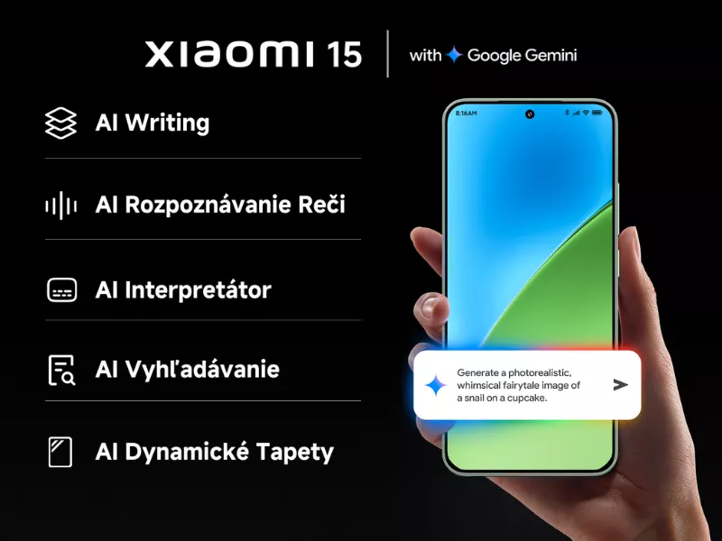 AI ukrytá vo vašom novom smartfóne 15 12/256GB Green vám ochotne podá pomocnú ruku pri písaní, brainstormingu, učení alebo iných kreatívnych činnostiach.
