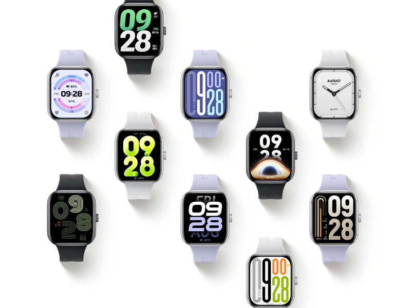 Prispôsobte si hodinky Xiaomi Redmi Watch 5 pomocou viac ako 200 ciferníkov, tak aby odrážali vašu náladu, štýl alebo outfit.