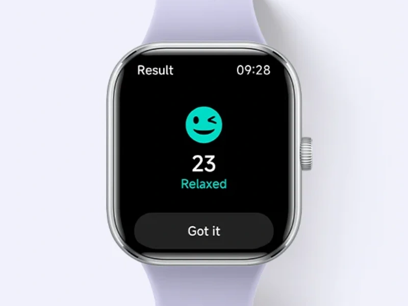 Hodinky Xiaomi Redmi Watch 5 sledujú hladinu vášho stresu, takže si ľahšie budete vedieť udržať svoju duševnú pohodu.
