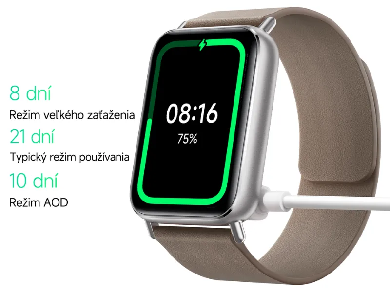 Vďaka 350 mAh batérii, ktorá vám poskytne energiu až na 21 dní používania náramku Xiaomi Smart Band 9 Pro.
