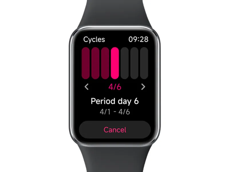 Zabudnite na počítanie dní - Smart Band 9 Pro spoľahlivo sleduje a predpovedá váš menštruačný cyklus za vás.