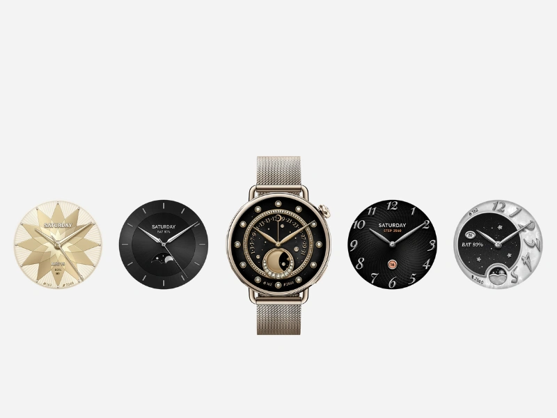 Hodinky Xiaomi Watch S4 41mm disponuje až s 200 ciferníkmi.