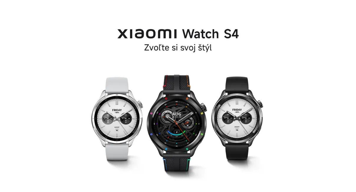 Zvoľte si svoj štýl so smart hodinkami Xiaomi Watch S4 Black