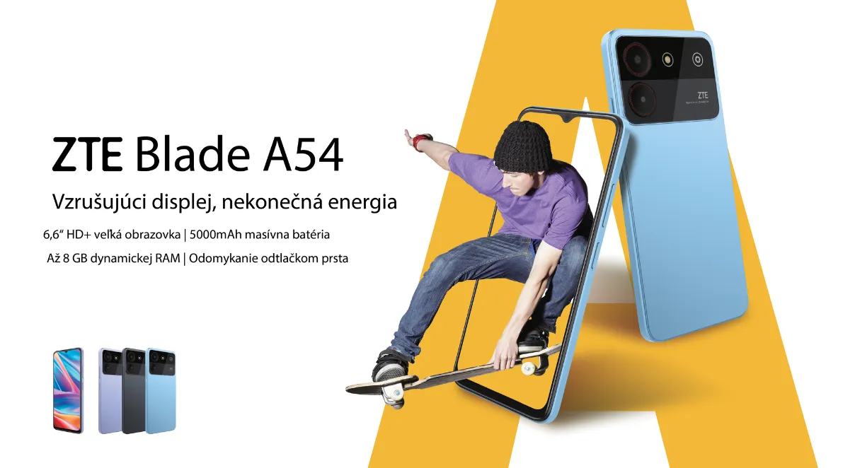 ZTE Blade A54 umelecké dielo plné technológii vo vašich rukách