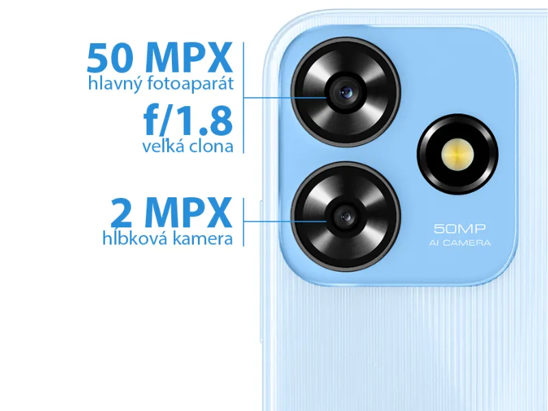 Objavte nekonečné možnosti hlavného 50 Mpx fotoaparátu a posuňte svoju kreativitu na úplne novú úroveň.