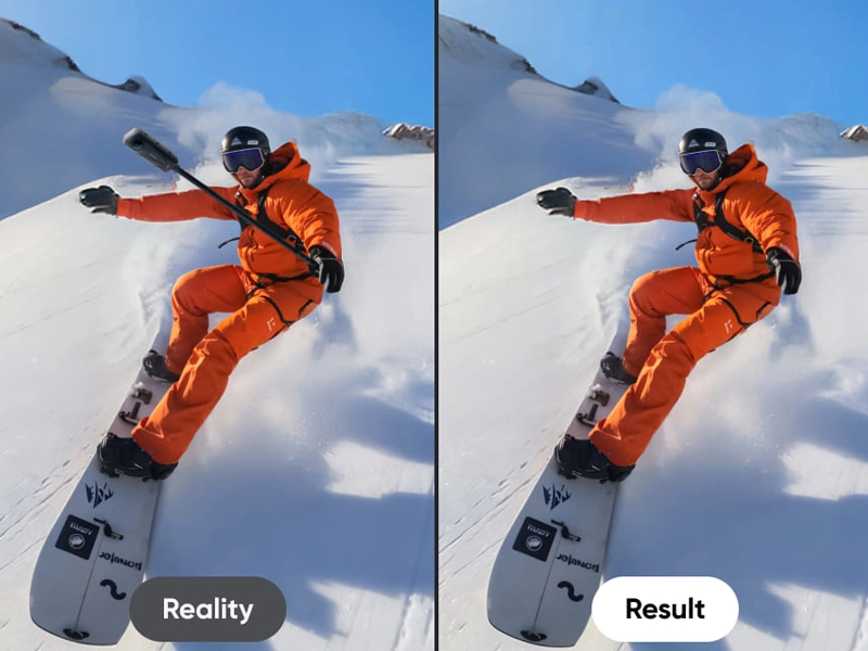 Insta360_X5 neviditeľná selfie tyč