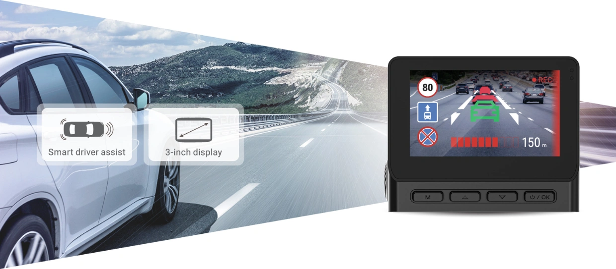 NAVITEL RS985 GPS disponuje asistenčným systémom ADAS.
