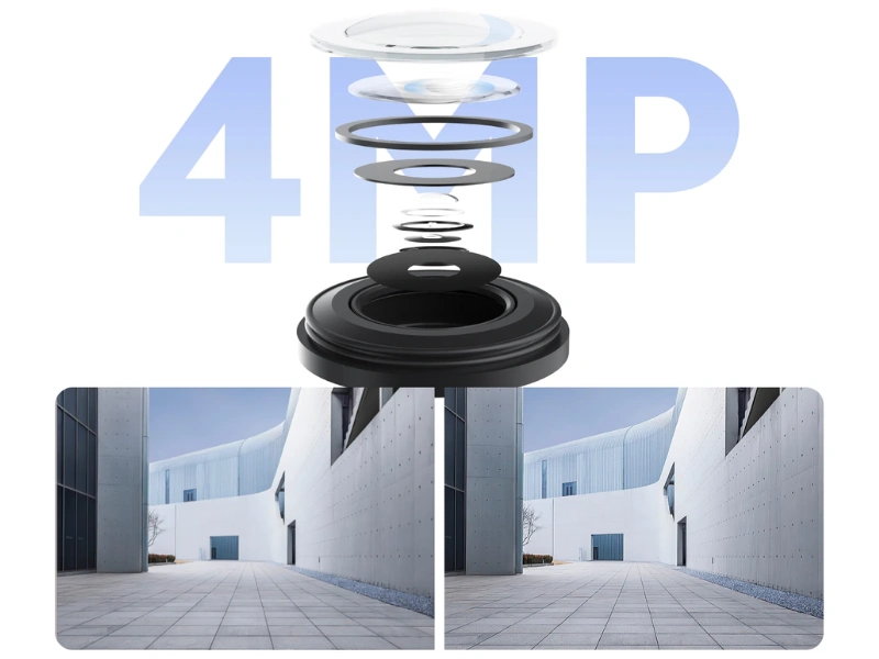 Vďaka 4MP kamere Xiaomi Outdoor Camera CW500 Dual získate dokonale ostrý a detailný obraz.