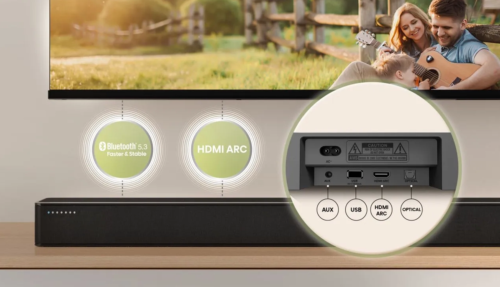Hisense soundbar spôsoby pripojenia.