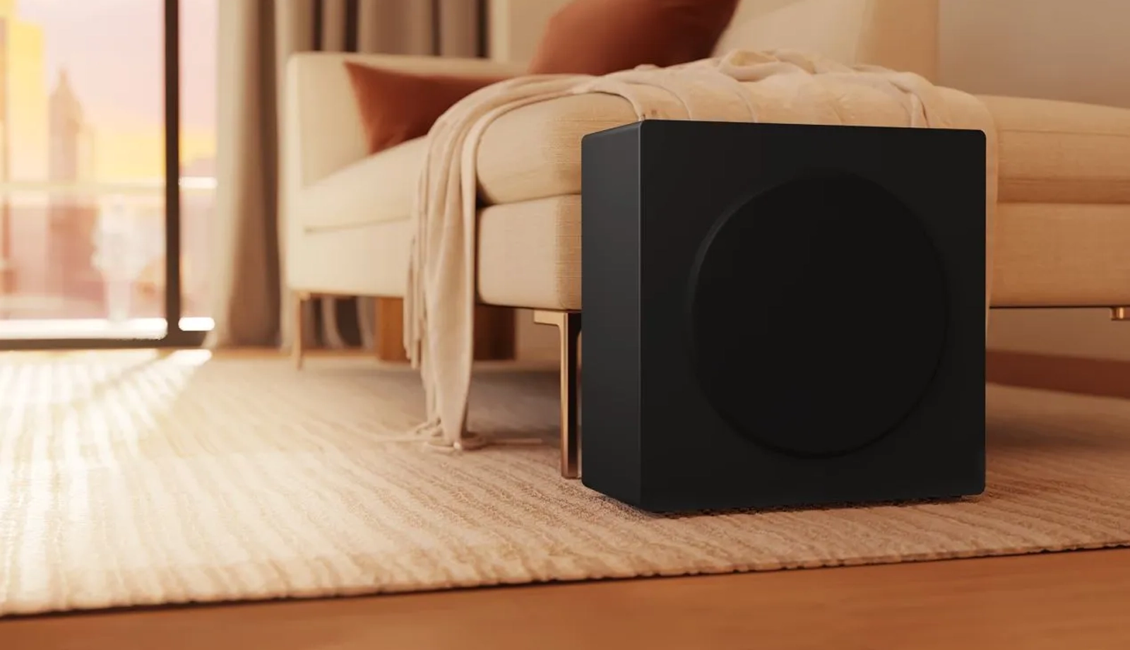 HS3100 bezdrôtový subwoofer.