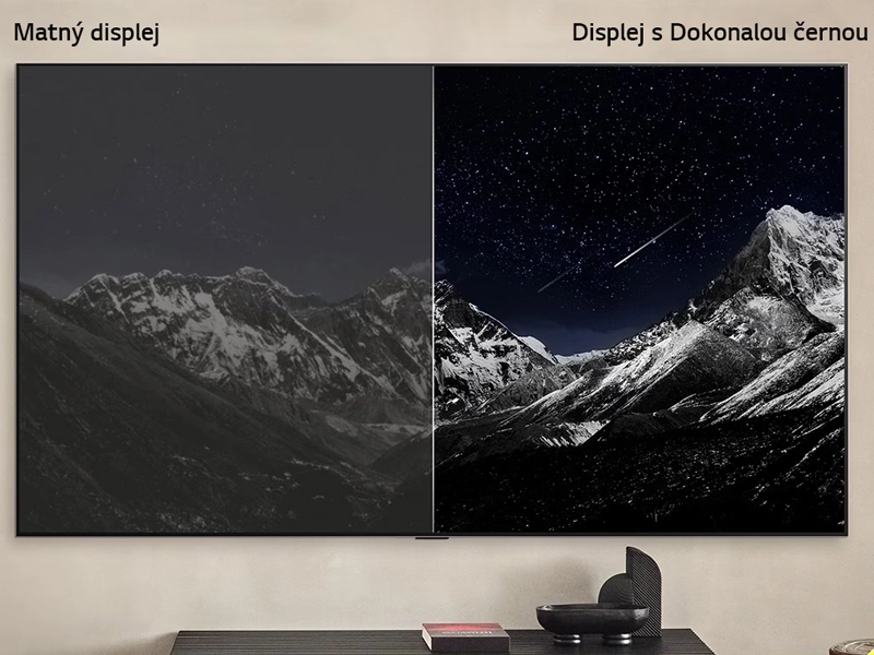 LG OLED83G54LW perfect black