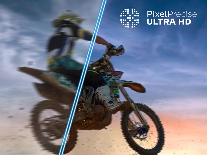 Technol&oacute;gia Pixel Precise Ultra HD v telev&iacute;zore PHILIPS 50PQS7801/12 pos&uacute;va hranice reality a vťahuje v&aacute;s hlboko do centra diania.