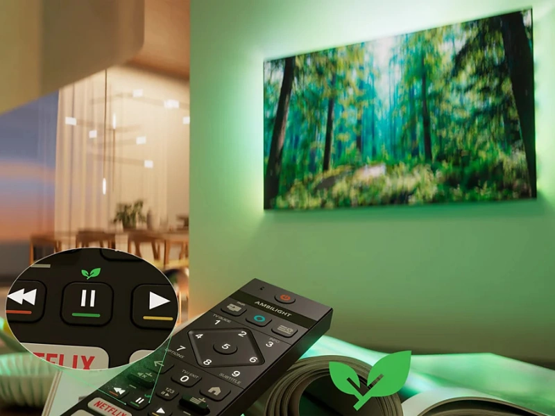 QLED SMART televízor PHILIPS 50PQS7801/12 disponuje ECO režimom.