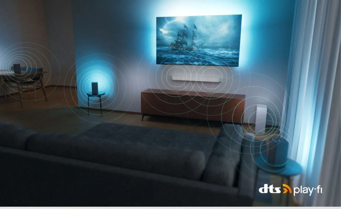 Bezdrôtový domáci systém Philips s technológiou DTS Play-Fi.