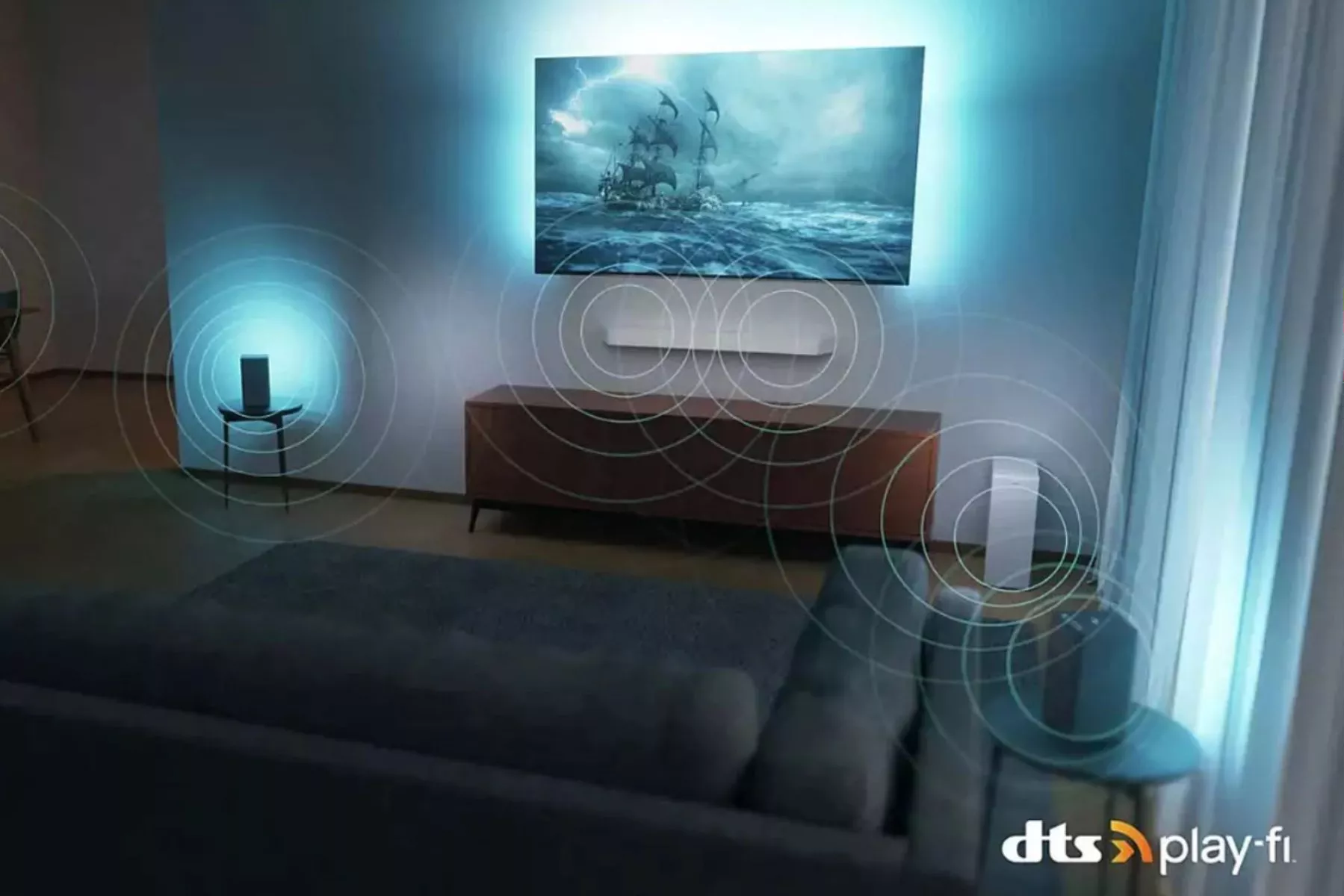 Bezdrôtový domáci systém Philips s technológiou DTS Play-Fi.