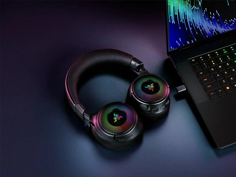 Razer_kraken_V4 podsvietenie