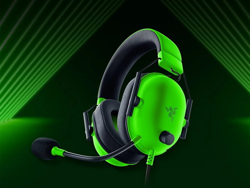 Razer_BlackShark_V2_X_green hern&eacute; sl&uacute;chadl&aacute;