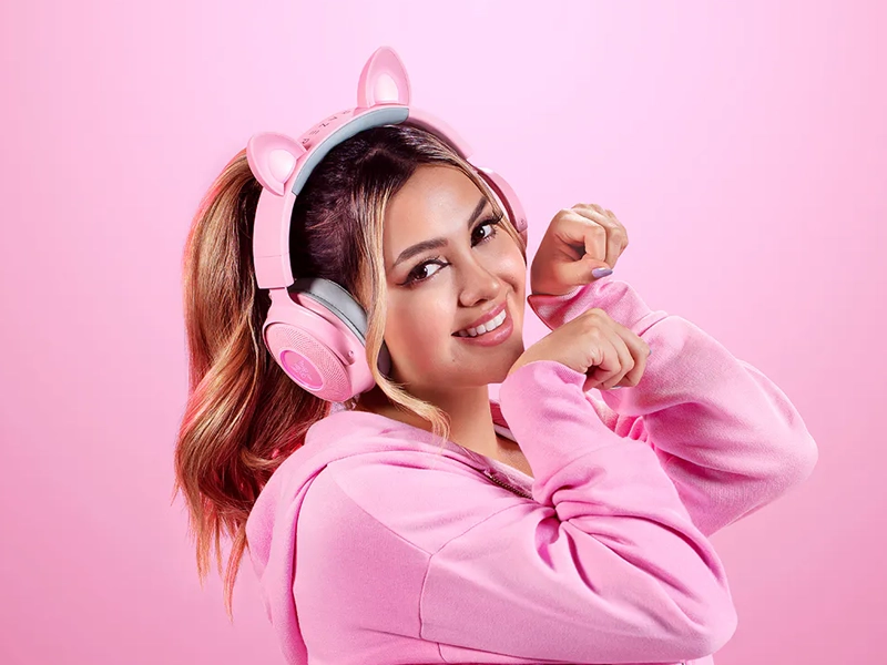 Razer_Kraken_Kitty_V2_Quartz_Pro herné slúchadlá