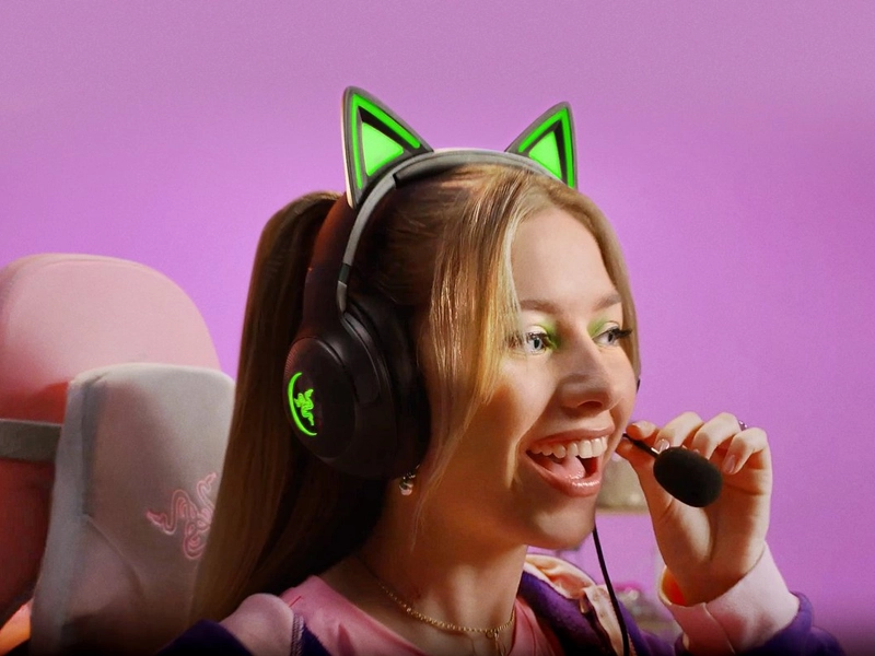 Razer_Kraken_Kitty_V2_Black mikrofón