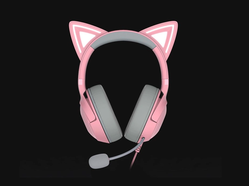 Razer_Kraken_Kitty_V2_Quartz mačacie ušká