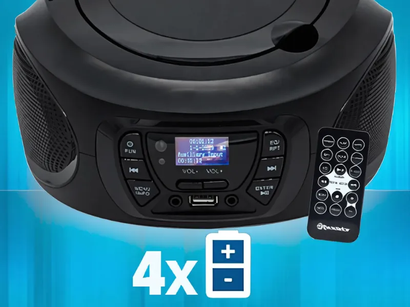 Napájanie z baterii Roadstar CDR-375D+/BK.