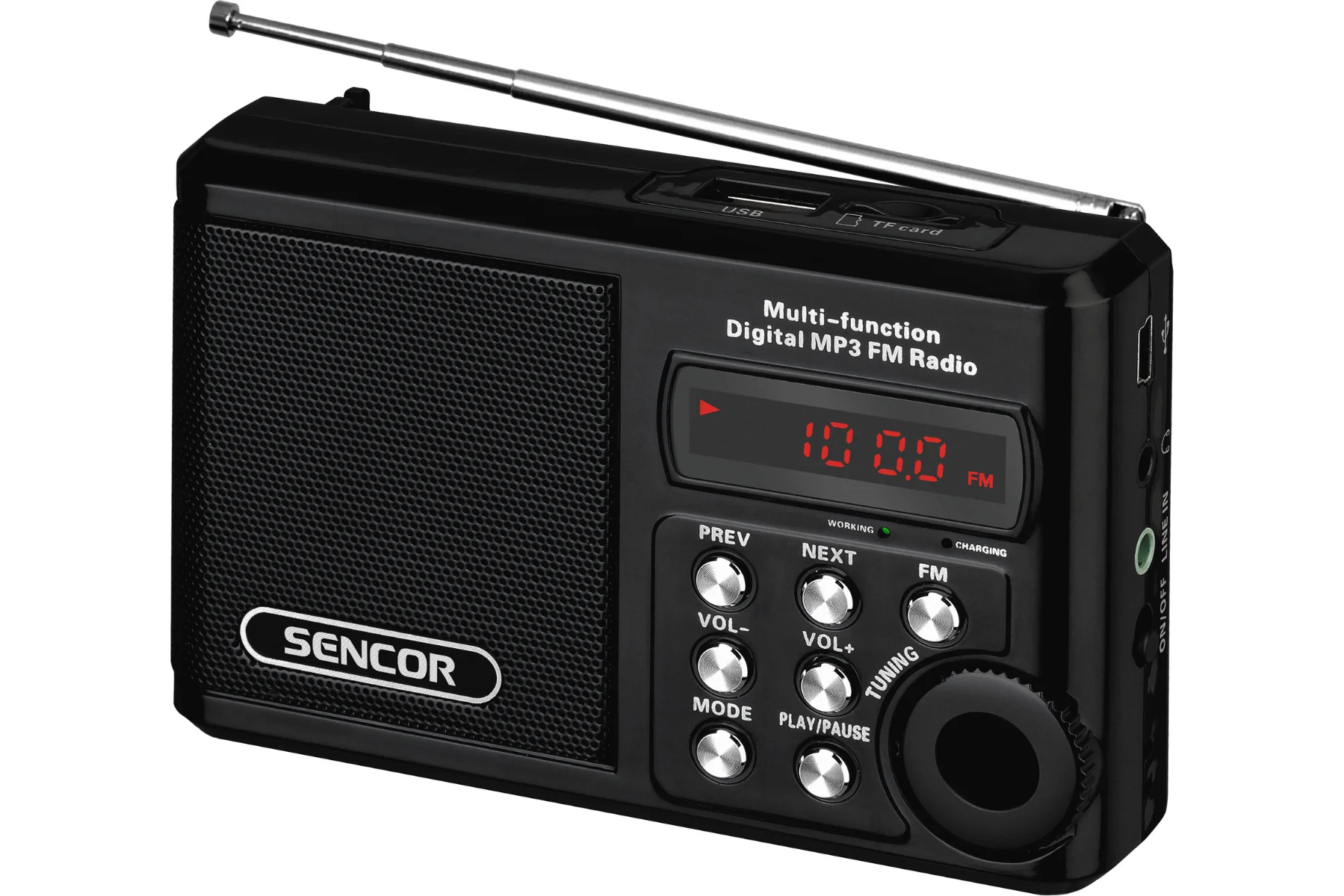 Prenosné rádio Sencor SRD 215 B fm