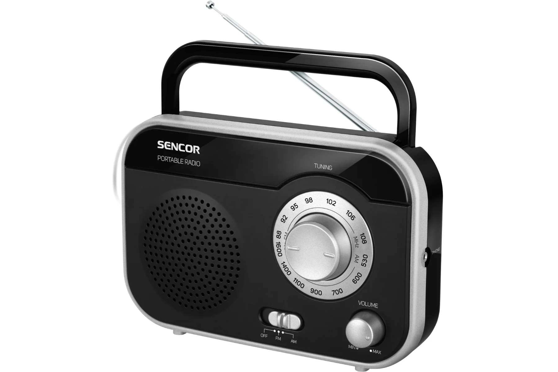 Prenosné rádio Sencor SRD 210 BS fm am