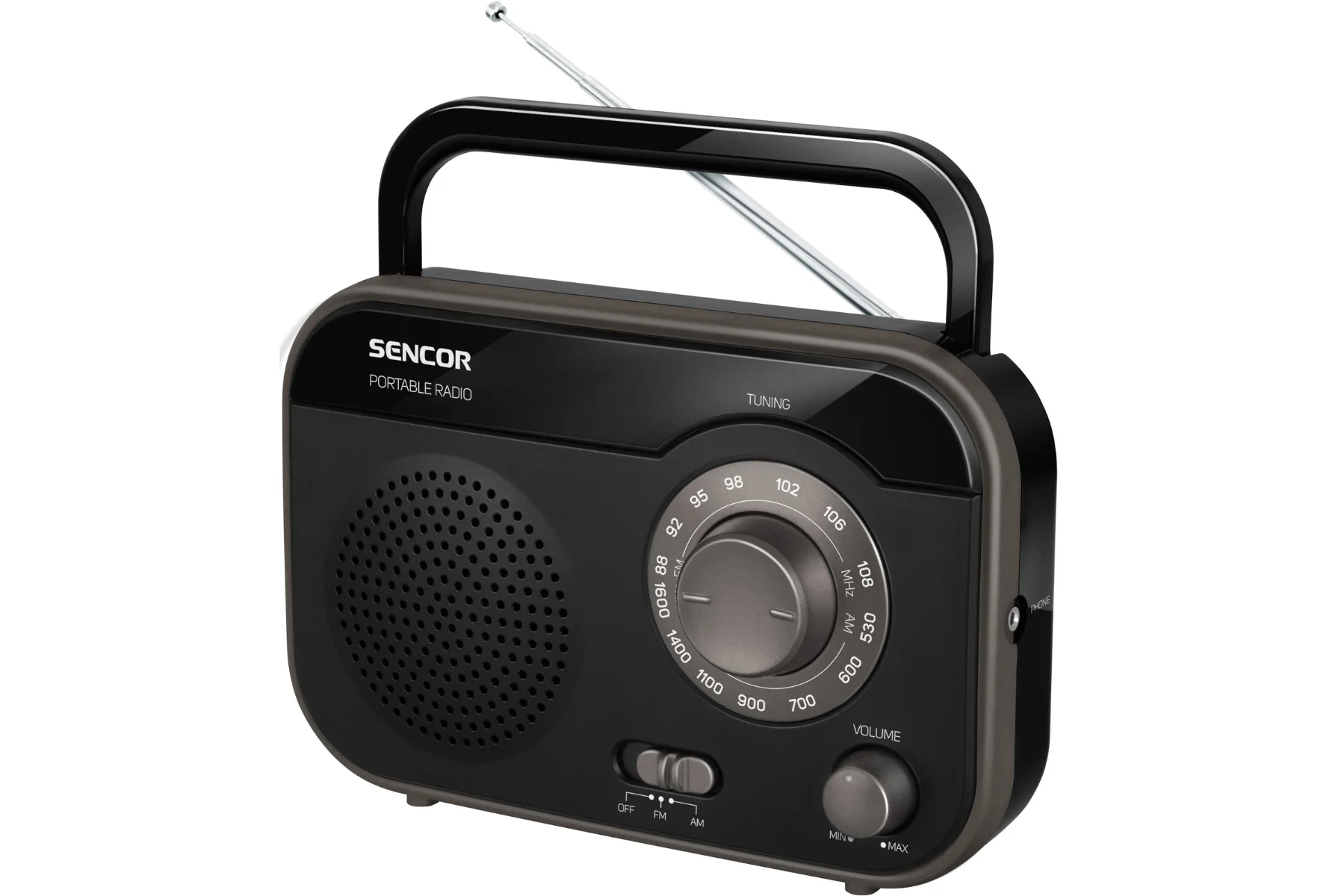 Prenosné rádio Sencor SRD 210 B fm am