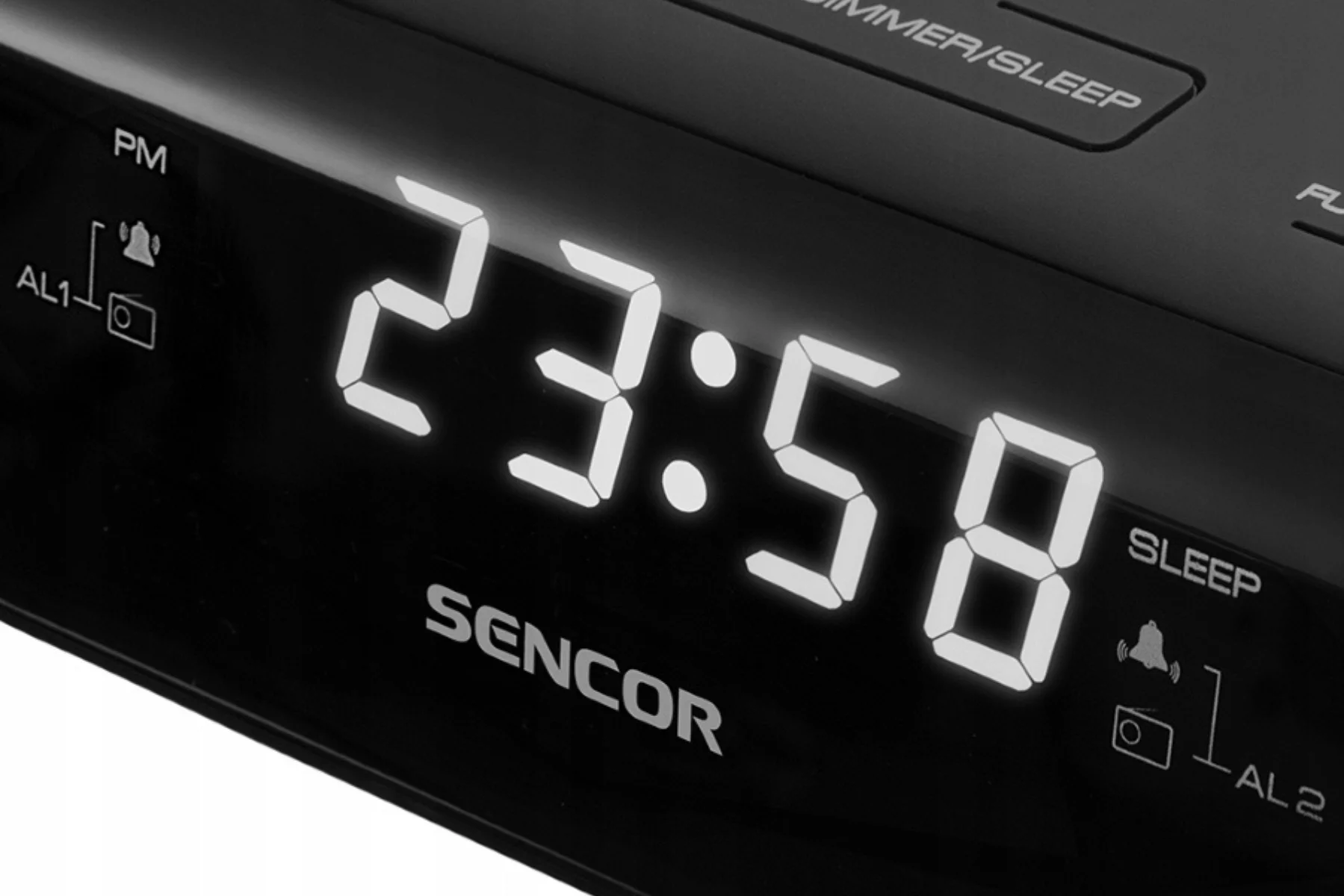 Rádiobudík Sencor SRC 136 WH displej funkcia snooze