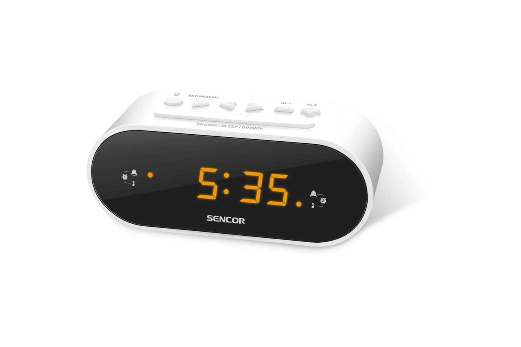 Rádiobudík Sencor SRC 1100 W nastavenie budenia