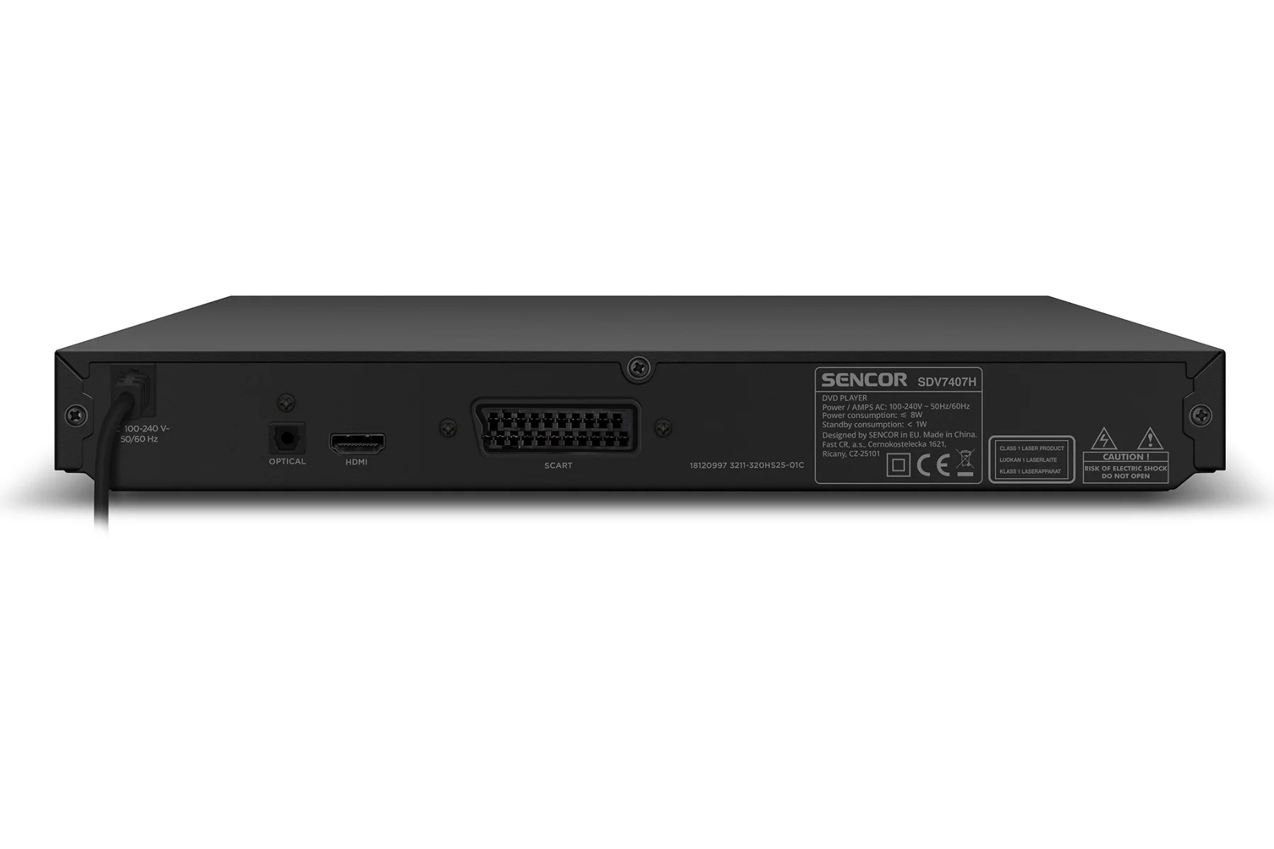 DVD prehrávač Sencor SDV 7407H podpora formatov funkcie