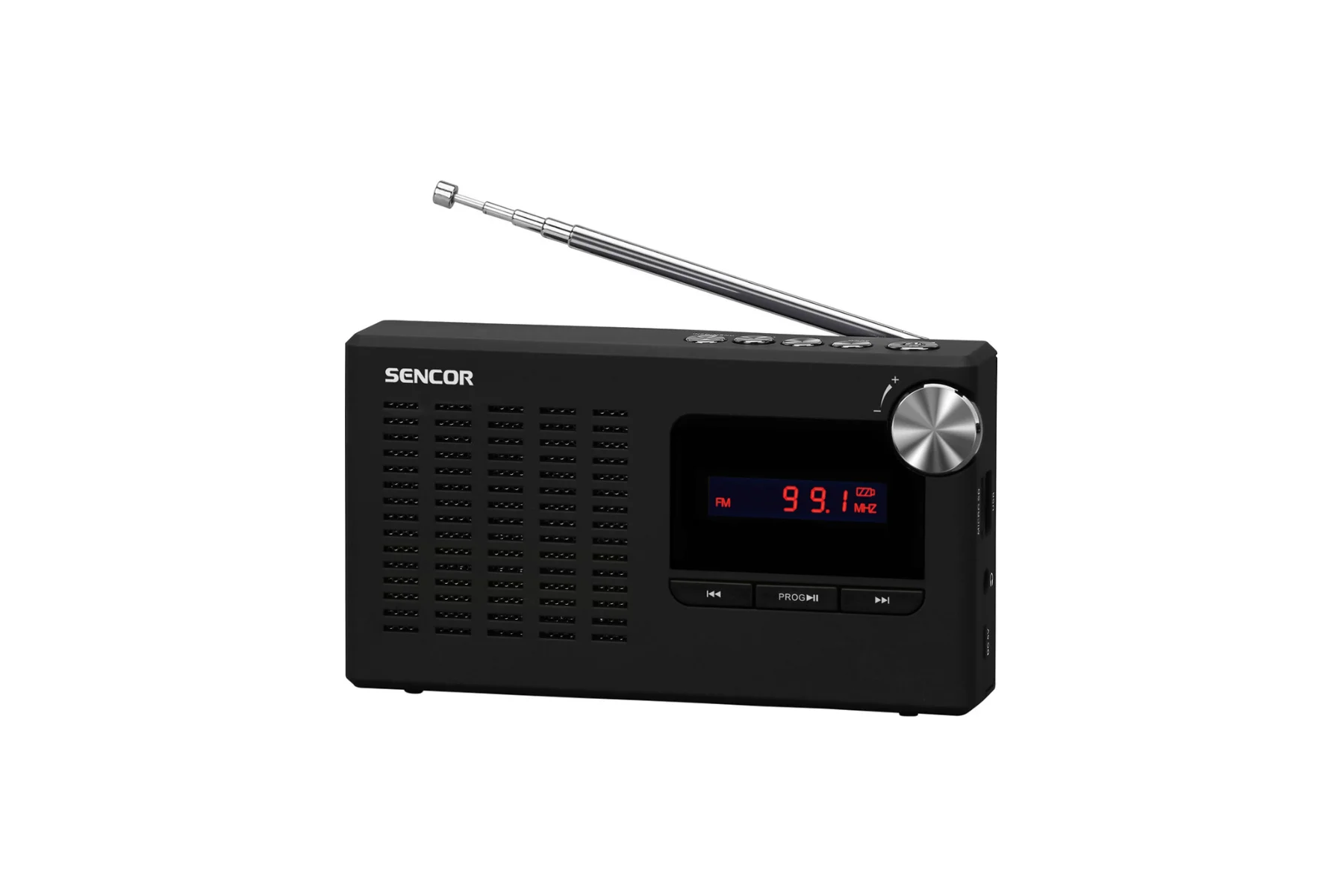 Prenosný PLL FM rádioprijímač Sencor SRD 2215 dizajn