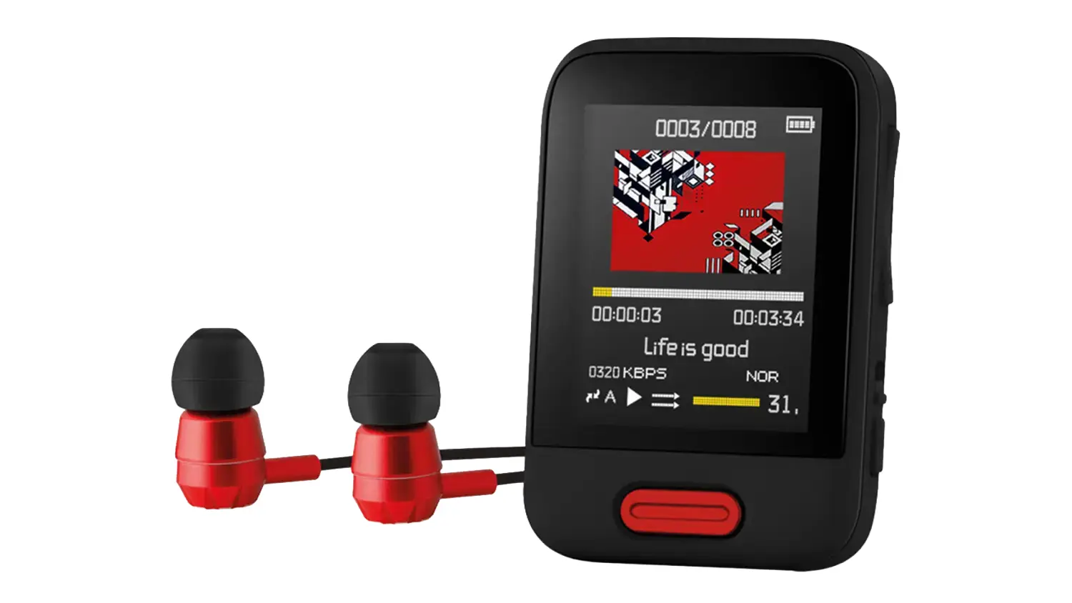 MP3/MP4 přehrávač Sencor SFP 7716 BK černá