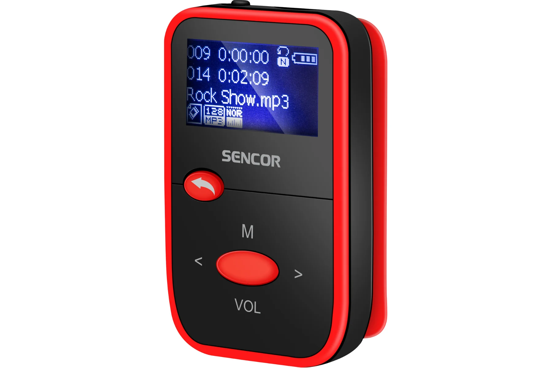 MP3 prehrávač 8 GB so slotom na microSD Sencor SFP 4408 RD vykon
