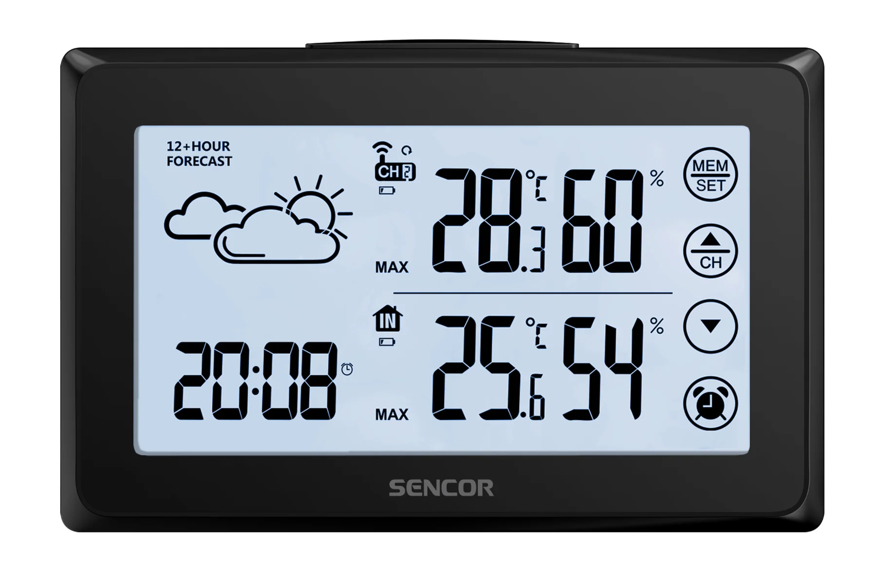 Meteorologická stanica s bezdrôtovým snímačom Sencor SWS 2850 LCD displej