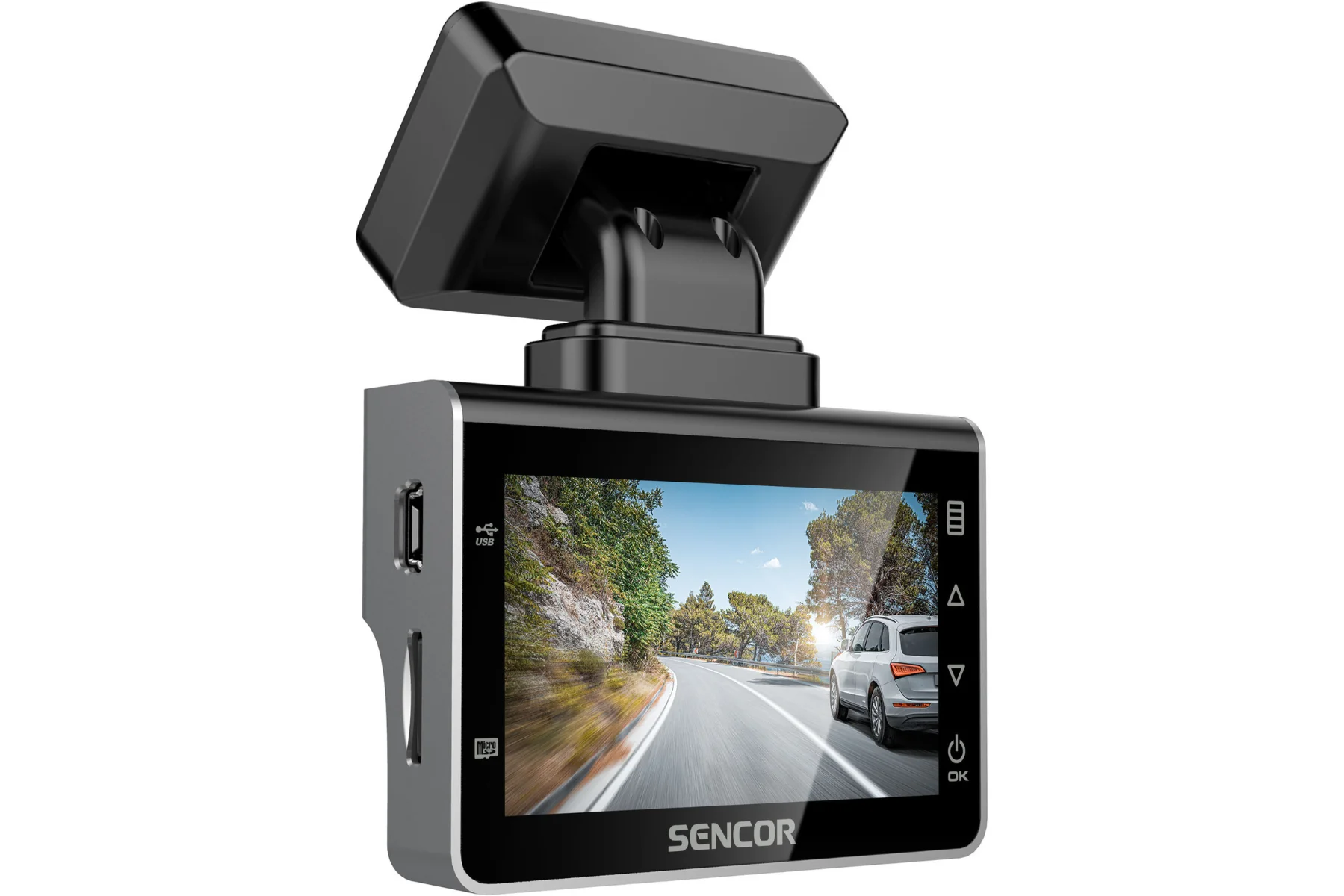 Digitálna kamera do auta Sencor SCR 4600MR obraz zvuk